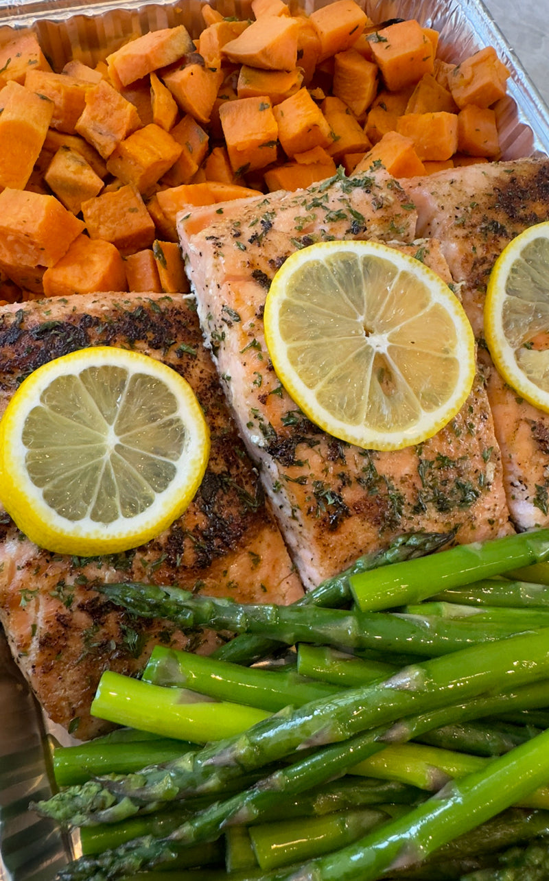 Grilled Salmon Platter (Monday delivery, for weekend orders)